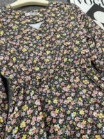 343PCS Bulk French Style Chiffon Floral Long Sleeve Midi Waist-Cinched Women's Dresses | Fall/Winter Collection | Sizes M-XXL | Single Style & Color | Genuine with Individual Packaging | Stock Lot Wholesale at 11.3 CNY/Piece - Image 2