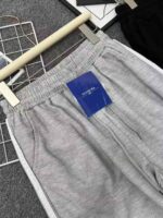 256 PCS Unisex Waffle Knit Wide-Leg Track Pants Loose Fit High-Waisted Casual Pants Black & Gray M-XXL Stock Lot Full Clearance - 10.3 CNY Each - Image 4