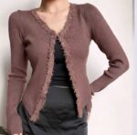 783 Pieces Spring & Summer Retro Chanel-Inspired Stretch Slim-Fit Long Sleeve Knit Cardigans | Independent Packaging, One Size | Full Clearance Stock Lot Wholesale at CNY6.4/pc - Image 4