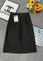 Stock Lot Clearance: Summer Black Midi Suit Skirts, Individually Packed with Waist Tag, Sizes M-XL, 40 Pieces Bulk Wholesale at 4.4 CNY Each - Image 6