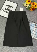 Stock Lot Clearance: Summer Black Midi Suit Skirts, Individually Packed with Waist Tag, Sizes M-XL, 40 Pieces Bulk Wholesale at 4.4 CNY Each - Image 5