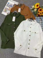 168pcs Spring New Arrival Branded Original American Style Plain Loose Shirt Outerwear with Tags & Individual Packaging, Bulk Wholesale at 10.4 CNY/Piece - Image 9