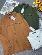168pcs Spring New Arrival Branded Original American Style Plain Loose Shirt Outerwear with Tags & Individual Packaging, Bulk Wholesale at 10.4 CNY/Piece - Image 7