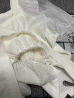 1000PCS Summer Brand Original Knit Tops - Lace Patchwork, French Square Neck, Puff Sleeves, One Size, Tagged & Individual Packaging, Bulk Stock Lot Wholesale - Image 2