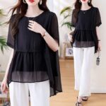 Summer Loose Stylish Patchwork T-Shirts | Stock Lot Approx 130pcs (M-XL) | Bulk Wholesale @ CNY4.4/PC - Image 8