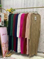 Bulk Stock Lot: Spring Branded Original Elastic Pleated Maxi Dresses, S-XL, 713 Pcs with Hangtags & Individual Packaging - Wholesale Export - Image 9