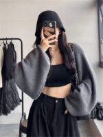 280 Pcs Spring French-Inspired Loose Shawl Cardigans | One Size, Soft Fabric, Individually Packed | Bulk Full Clearance CNY4.4/PC - Image 6