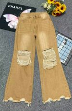 Bulk Stock Lot: Summer Branded American Style Loose Vintage Distressed Jeans, 535pcs, S-2XL, Individual Packaging, Wholesale Clearance at 10.4 CNY/Piece - Image 7