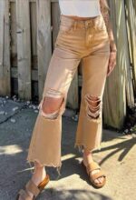 Bulk Stock Lot: Summer Branded American Style Loose Vintage Distressed Jeans, 535pcs, S-2XL, Individual Packaging, Wholesale Clearance at 10.4 CNY/Piece - Image 5