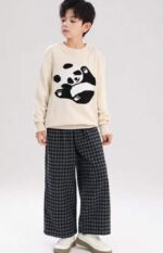 Fall & Winter Kids' Jacquard Crew Neck Pullover Sweaters Stock Lot - 65 Pcs (Sizes 110-130) | CNY 6.4/PC Full Clearance | Wholesale Export - Image 7