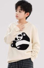 Fall & Winter Kids' Jacquard Crew Neck Pullover Sweaters Stock Lot - 65 Pcs (Sizes 110-130) | CNY 6.4/PC Full Clearance | Wholesale Export - Image 6