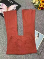 Bulk Wholesale Spring Branded Export Stock Bootcut Jeans: High Stretch Washed Cotton, Loose American Fit, Sizes L-2XL, 265pcs, Individual Packaging, 11.3 CNY/Piece - Image 9