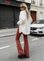 Bulk Wholesale Spring Branded Export Stock Bootcut Jeans: High Stretch Washed Cotton, Loose American Fit, Sizes L-2XL, 265pcs, Individual Packaging, 11.3 CNY/Piece - Image 5