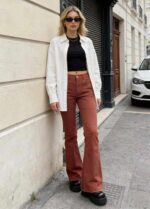 Bulk Wholesale Spring Branded Export Stock Bootcut Jeans: High Stretch Washed Cotton, Loose American Fit, Sizes L-2XL, 265pcs, Individual Packaging, 11.3 CNY/Piece - Image 4