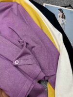 Chinese Clothing Stock Lot: Korean Style Spring Plain Irregular Hem Crew Neck Long Sleeve Knit Tops - 282 Pcs, Multi-Color, Bulk Wholesale - Image 2