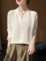 Summer Branded Light Luxury Plain Loose Sun-protective Long-sleeve Cardigans | 115pcs S-XL | Tagged & Individually Packed | Bulk Stock Lot Wholesale 5.4 CNY/Piece - Image 5