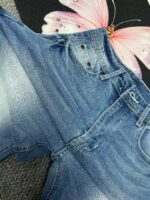 Bulk Wholesale Export Stock Lot: Spring/Summer High Stretch Branded American Style Loose 9/10 Length Jeans, S-2XL, 90 Pieces, Individual Packaging, CNY12.3/Piece - Image 2