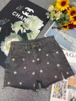 350PCS Summer Trendy Heavy-Embroidered Washed Cotton Denim Shorts, M-XL, Tagged & Individually Packed, Great Value Bulk Stock Lot - Image 9