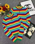 Spring & Autumn High-Stretch Striped Half-Zip Knit Pullover Sweaters, One Size, Individually Packed - 620pcs Bulk Stock Lot, 4.4 CNY Each (Wholesale Export) - Image 9