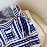 150 Pcs Brand Original Contrast Striped Knit Camisoles, Summer Vintage Niche Design, Soft Stretch Fabric, Tagged & Individually Packed, Full Stock Lot @ 5.4 CNY Each (Wholesale Export) - Image 8