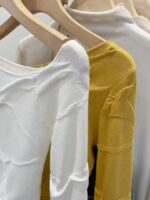 Bulk Stock Clearance: 685PCS Early Autumn Elegant Slant Shoulder Long Sleeve Core Yarn Pullover Sweaters (One Size, Soft Stretchy, Individually Packed) | Wholesale Export - Image 5