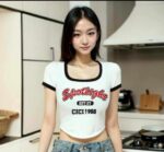 Summer American Vintage Color Block Letter Print Square Neck Knit T-Shirts - 252 Pcs Stock Lot | Wholesale Export | CNY 6.4/Piece - Image 6