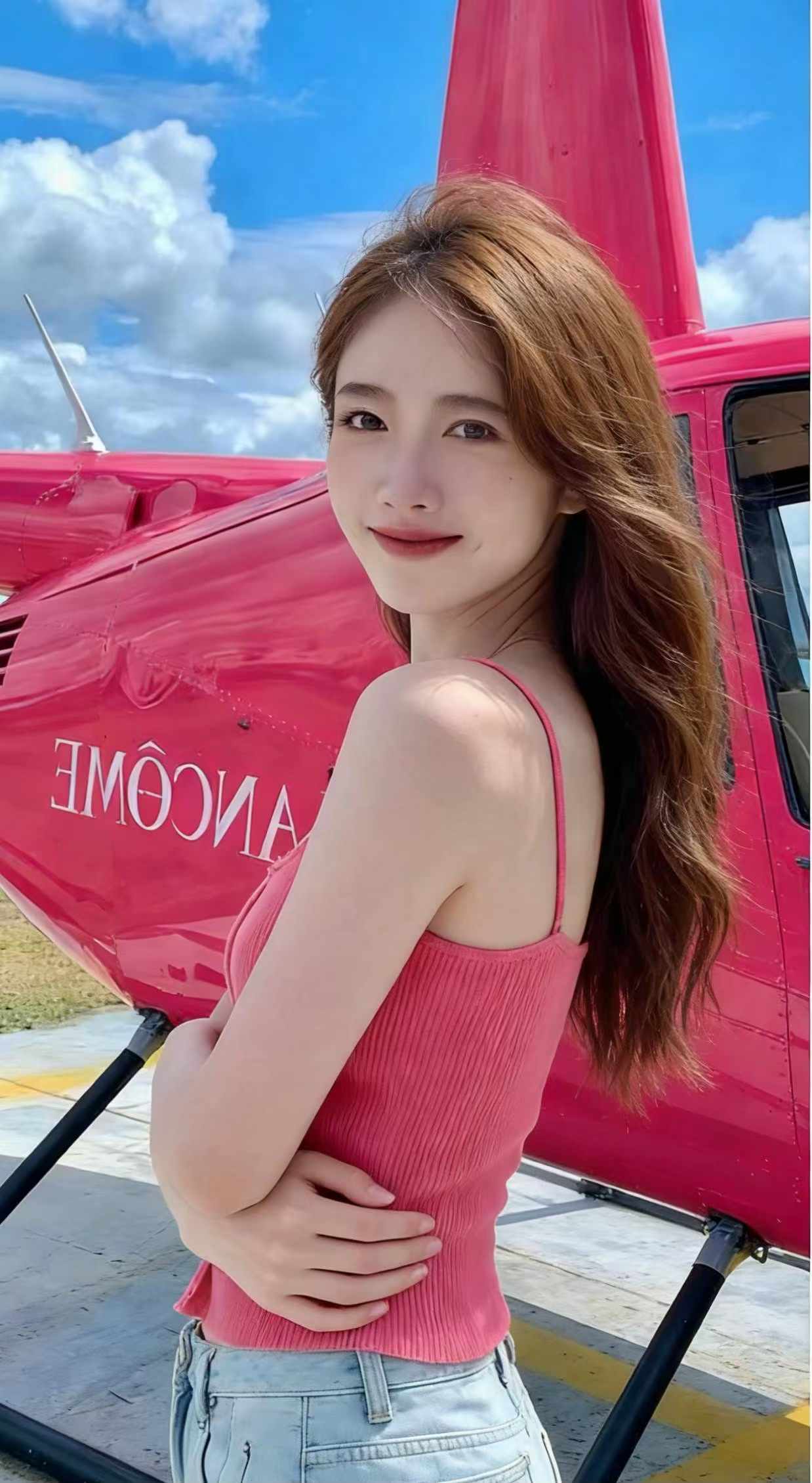 Bulk Summer French Sweet-Spicy Raspberry Pink Knit Cardigan & Camisole Sets - Original Stock, ~60pcs, Tagged & Individually Packed, One Size, All-Clear 5.4 CNY - Image 2