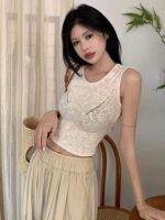 300 Pcs High-Quality French Sweet-Spicy Style Strappy Ice Silk Knit Tops | Brand Overstock | One Size, Tagged & Individually Packed | Bulk Stock Lot Wholesale - Image 7