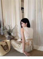 300 Pcs High-Quality French Sweet-Spicy Style Strappy Ice Silk Knit Tops | Brand Overstock | One Size, Tagged & Individually Packed | Bulk Stock Lot Wholesale - Image 6