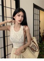 300 Pcs High-Quality French Sweet-Spicy Style Strappy Ice Silk Knit Tops | Brand Overstock | One Size, Tagged & Individually Packed | Bulk Stock Lot Wholesale - Image 5