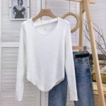 4800PCS Spring & Autumn Niche Irregular Slim-Fit Ribbed Core Yarn Pullover Sweaters | Chinese Clothing Stock Lots, Bulk Wholesale Export - Image 6