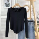 4800PCS Spring & Autumn Niche Irregular Slim-Fit Ribbed Core Yarn Pullover Sweaters | Chinese Clothing Stock Lots, Bulk Wholesale Export - Image 5