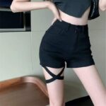 Summer Hong Kong Style Sexy Stretchy Slim-Fit Washed Cotton Denim Shorts - Stock Lot 487pcs, S-2XL, Tagged & Individually Packed | Bulk Wholesale - Image 7