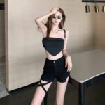 Summer Hong Kong Style Sexy Stretchy Slim-Fit Washed Cotton Denim Shorts - Stock Lot 487pcs, S-2XL, Tagged & Individually Packed | Bulk Wholesale - Image 5