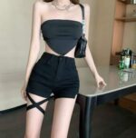 Summer Hong Kong Style Sexy Stretchy Slim-Fit Washed Cotton Denim Shorts - Stock Lot 487pcs, S-2XL, Tagged & Individually Packed | Bulk Wholesale - Image 3