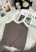 Summer New Design Color Block Stretch Knit Camisoles | 230 Pieces Stock Lot, Individually Packed, One Size, 5.4 CNY Each - Wholesale Export - Image 9