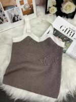 Summer New Design Color Block Stretch Knit Camisoles | 230 Pieces Stock Lot, Individually Packed, One Size, 5.4 CNY Each - Wholesale Export - Image 8