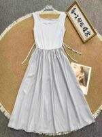 Wholesale French Square Neck Dresses Stock Lot - 129 Pieces, CNY9.4 Each, XL-2XL Sizes - Image 9