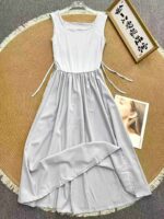 Wholesale French Square Neck Dresses Stock Lot - 129 Pieces, CNY9.4 Each, XL-2XL Sizes - Image 7