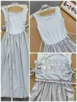 Wholesale French Square Neck Dresses Stock Lot - 129 Pieces, CNY9.4 Each, XL-2XL Sizes - Image 3