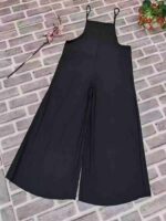 Wholesale Faux Cupro Wide-Leg Jumpsuits - Chinese Stock Clothing, Sizes S to 2XL, 2800 Pcs, CNY7.3/Pc - Image 4