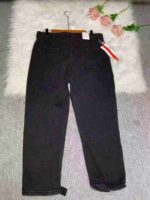 980pcs Winter Women's Fleece-lined & Partial Unlined Loose High-waisted Straight Wide-leg Dad Jeans, S~5XL, Individual Packaging with Tags, Rusty Buttons Note - Bulk Stock - Image 6