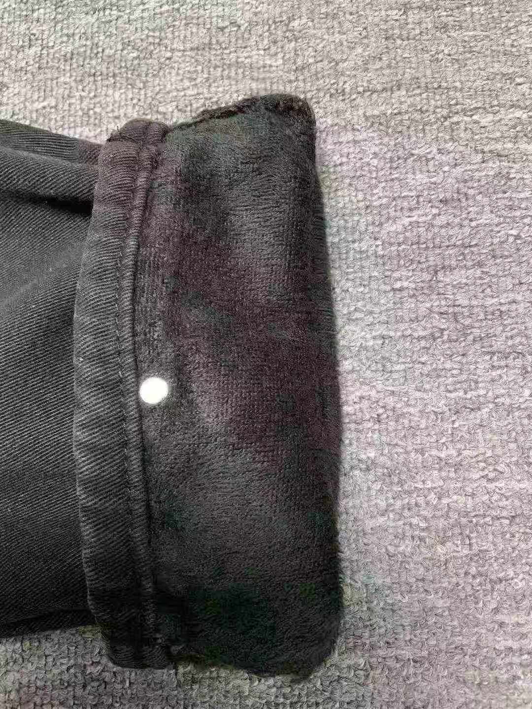 980pcs Winter Women's Fleece-lined & Partial Unlined Loose High-waisted Straight Wide-leg Dad Jeans, S~5XL, Individual Packaging with Tags, Rusty Buttons Note - Bulk Stock - Image 2