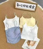 4036 Pcs Women's Backless Camisoles with Chest Pads - CNY 6.4/Pc, Bulk Wholesale Stock Lot, Assorted Styles, Stretchy One Size, Individually Packed - Image 4
