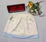 Wholesale Full Stock Lot: Lazy Style Apricot Fake Two-Piece A-Line Mini Skirts with Shorts - Single Style & Color, 50pcs, Individual Packaging - Image 5