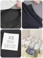 Over 1700 Pieces Unisex Loose Crew Neck Solid Black Cotton Short Sleeve T-Shirts (XS to 3XL) | Chinese Clothing Stock Lots Wholesale - Image 3