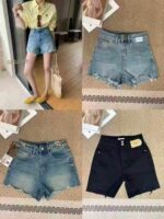 560pcs High-Quality Korean-Style Mixed Denim Stock Lots | Shorts, Skirts, Capris | Thick High-Cotton Stretch Fabric | Sizes 25-32 | Bulk Wholesale @10.4 CNY/Piece - Image 7