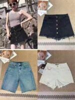 560pcs High-Quality Korean-Style Mixed Denim Stock Lots | Shorts, Skirts, Capris | Thick High-Cotton Stretch Fabric | Sizes 25-32 | Bulk Wholesale @10.4 CNY/Piece - Image 5