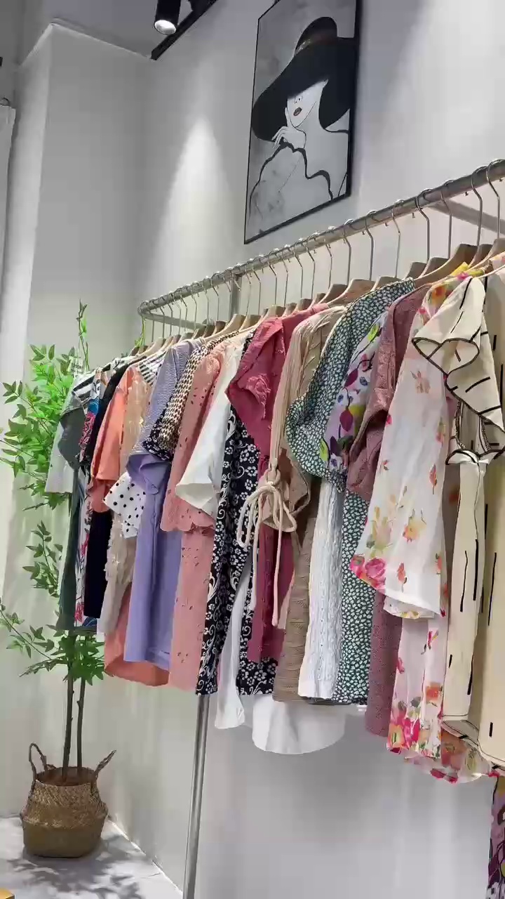 Over 6000 Pieces High-Grade Export Women's Cotton Chiffon Long Sleeve T-Shirts (S-2XL) | Chinese Clothing Stock Lots Full Clearance - Image 1