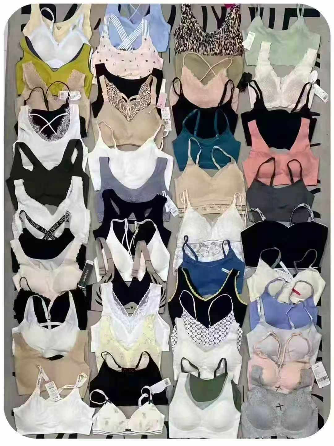 15000+ Pieces Big Brand Yoga Sports Bras (Keshilin, City Beauty, Miiow, Xiangdada) - Seamless Wire-Free, Nylon Spandex, S-5XL, Store Quality, Ice Feel | Wholesale Stock Lots CNY5.0/PC - Image 2